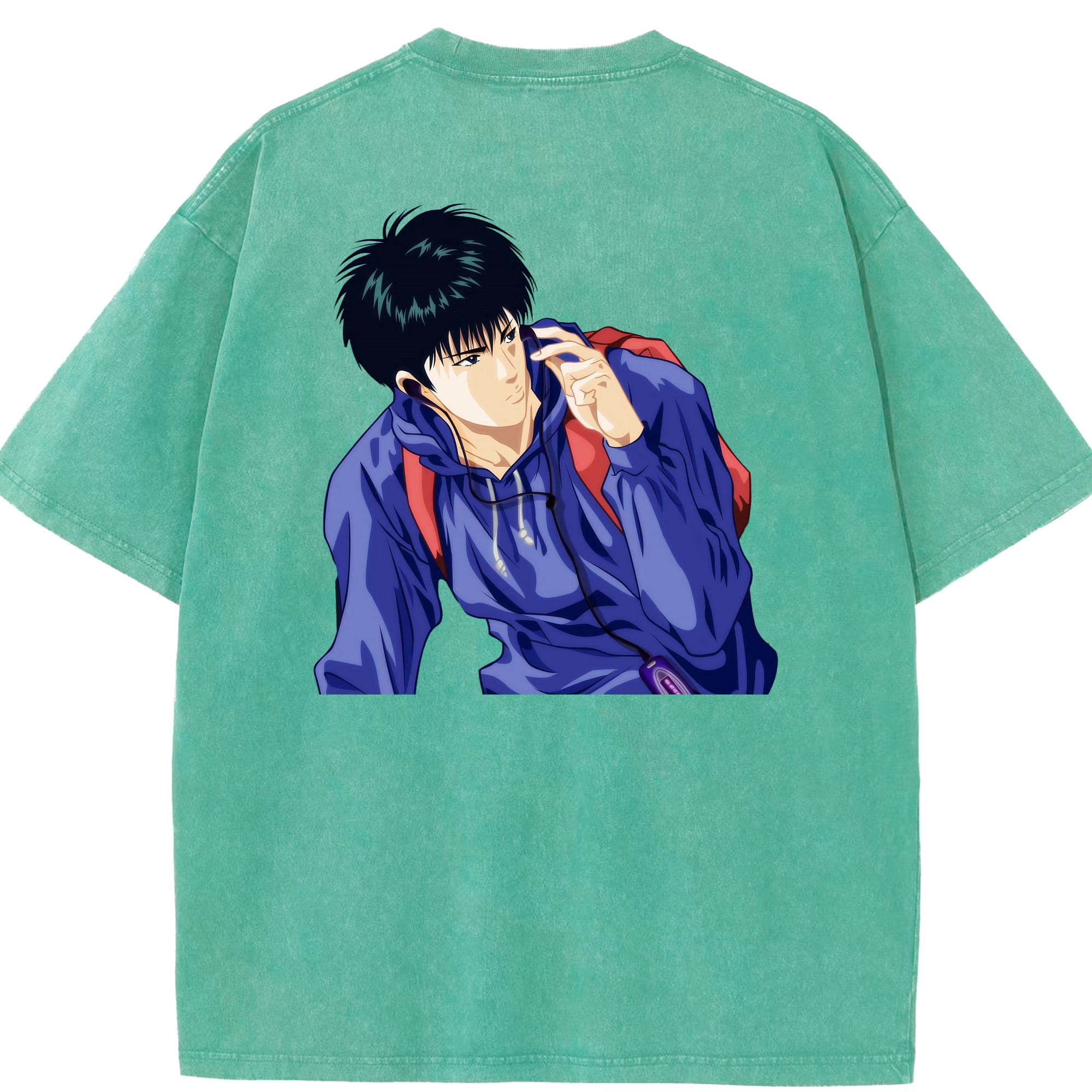 （画像用） SLAM DUNK／スラムダンク 綿100% ヴィンテージ風 半袖Tシャツ（背面プリント）